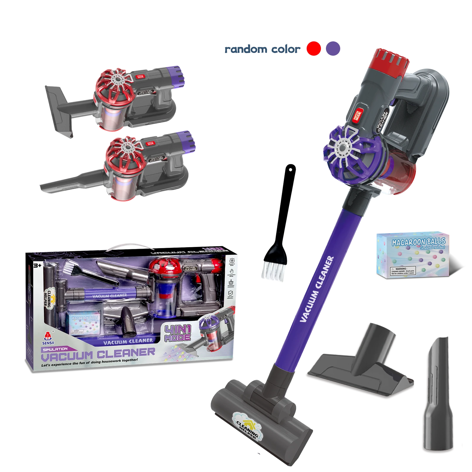 Toy Vacuum with Suction · Assorted Colors