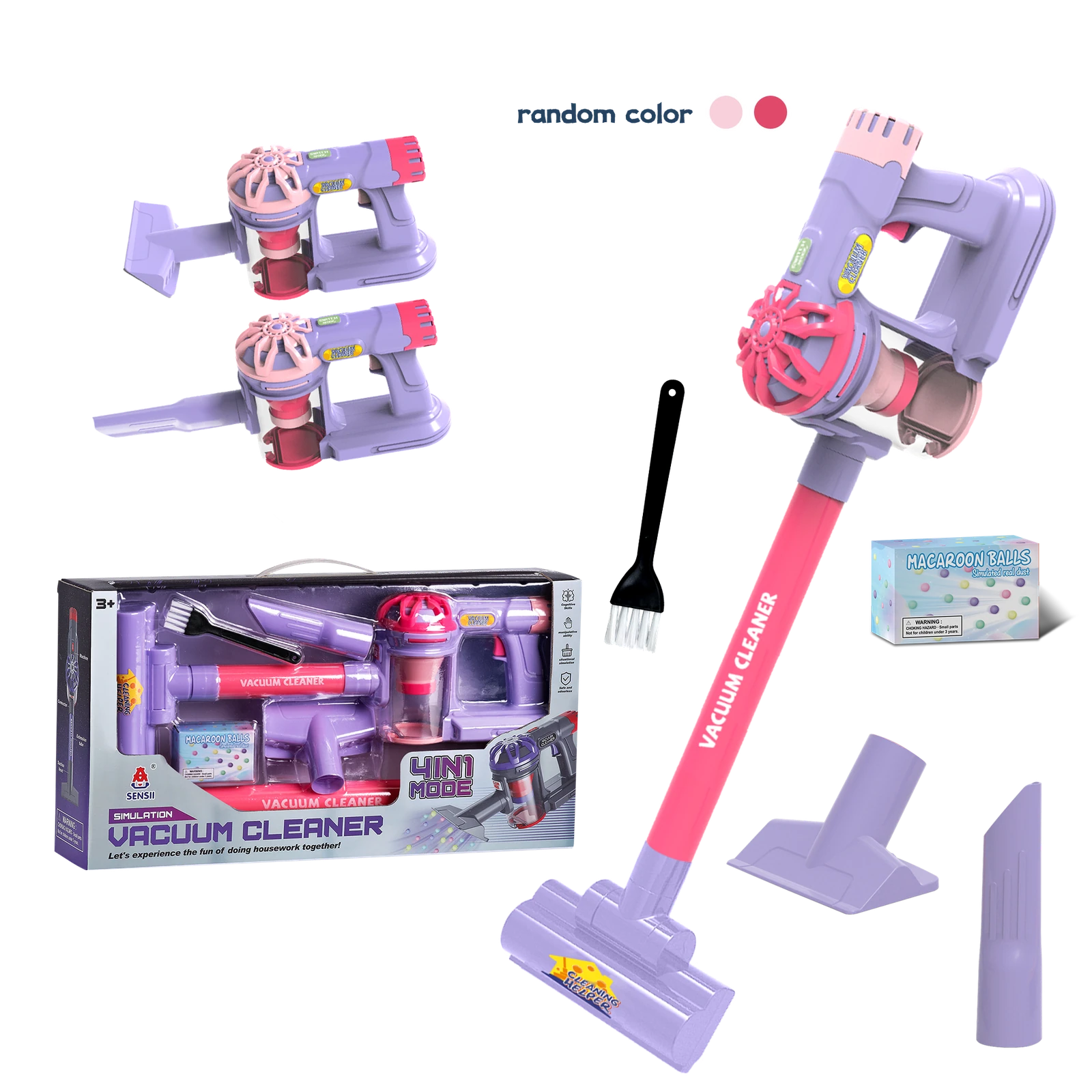 Toy Vacuum with Suction · Assorted Colors