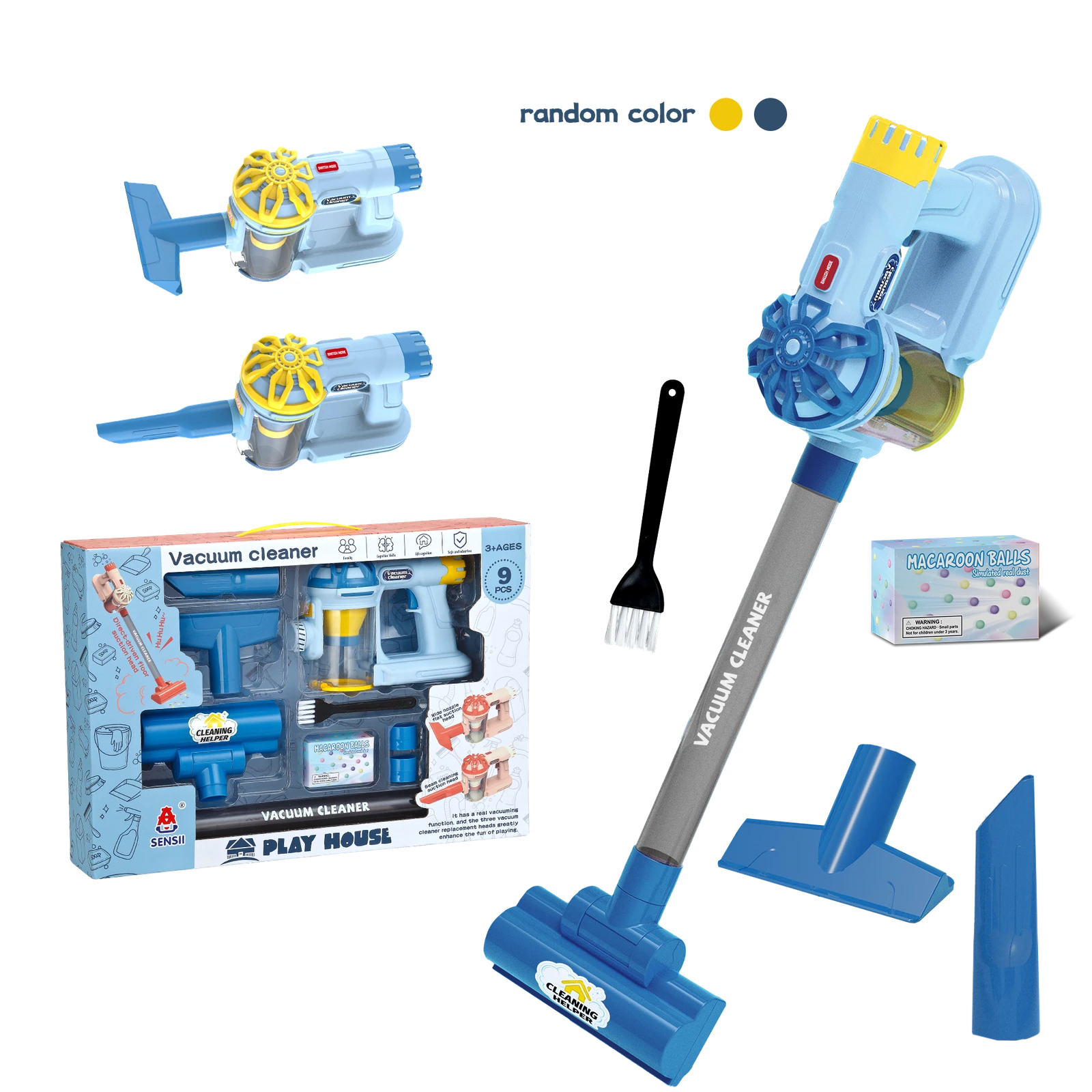 Toy Vacuum Set · Assorted Accessory Colors