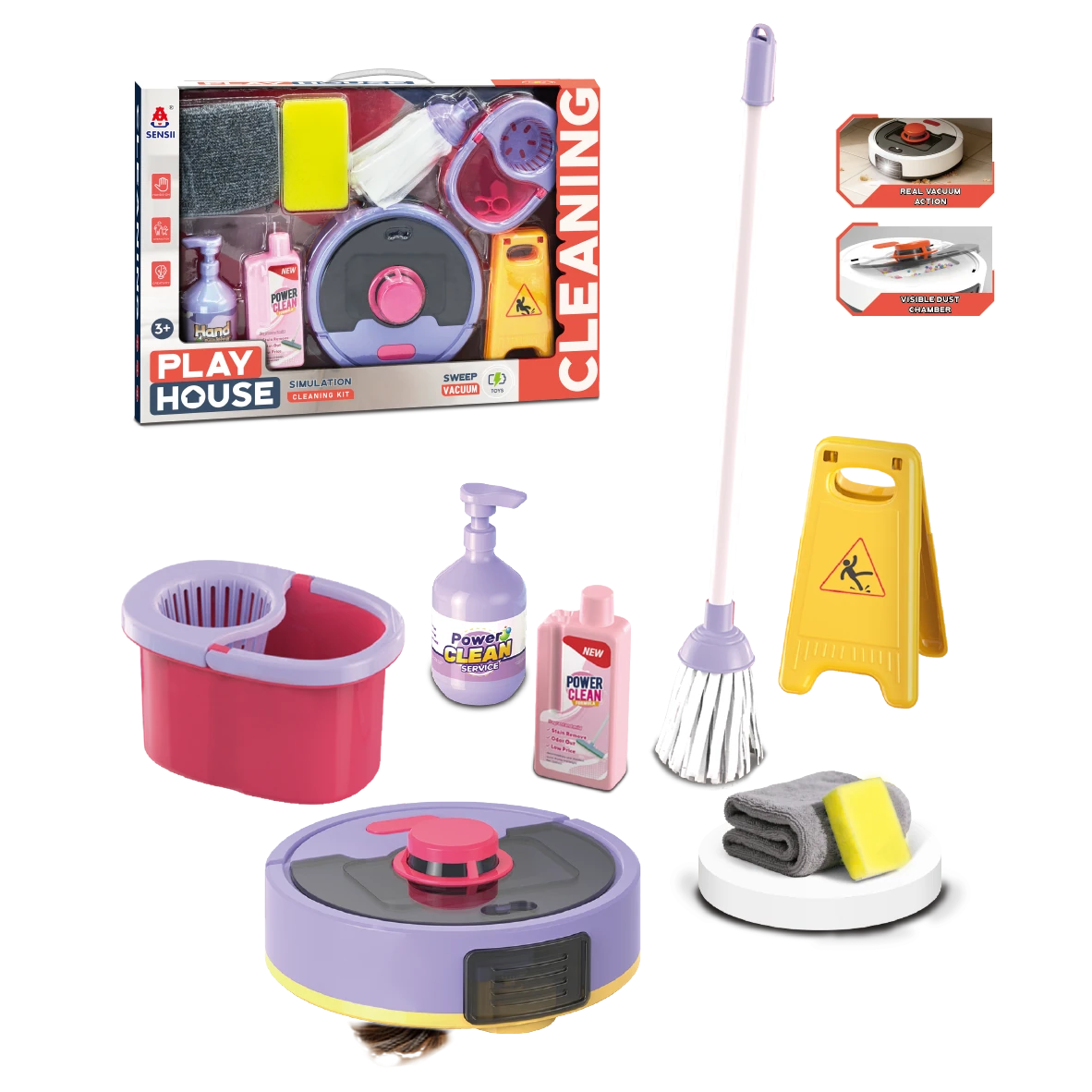 Vacuum & Cleaning Play Set