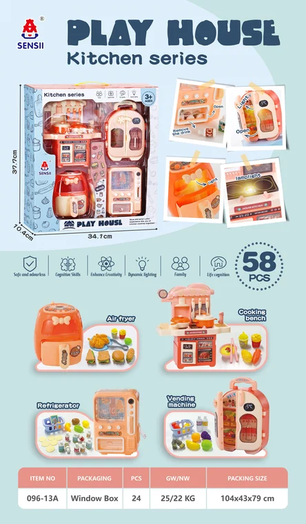 4-piece Kitchen Toy Set with Accessories