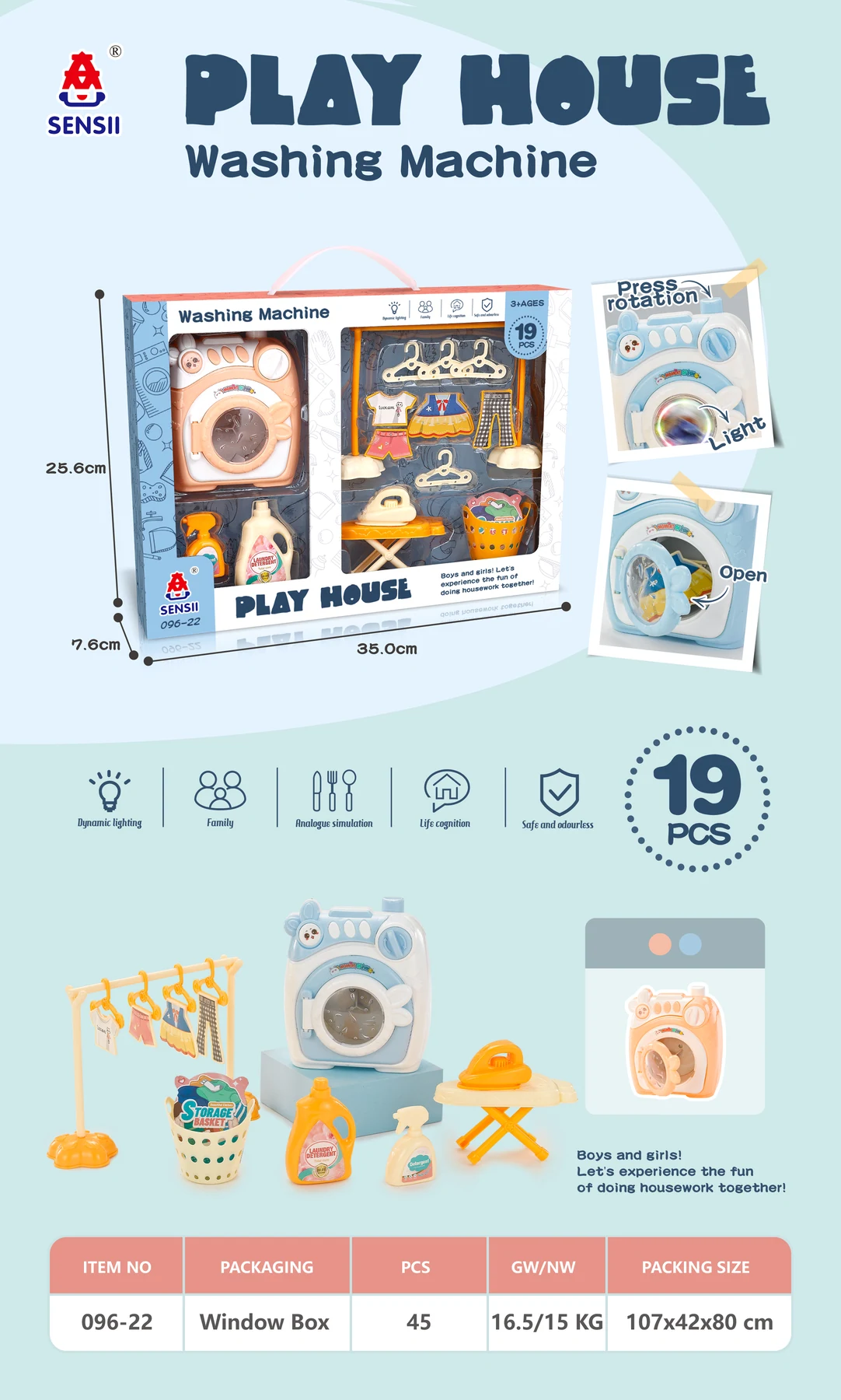 Light-up Washing Machine Toy