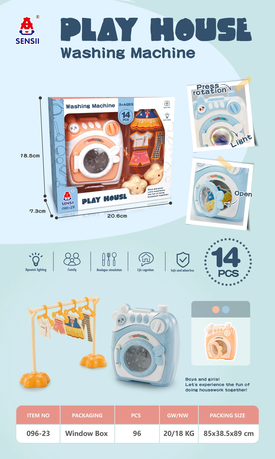 Light-up Washing Machine Toy