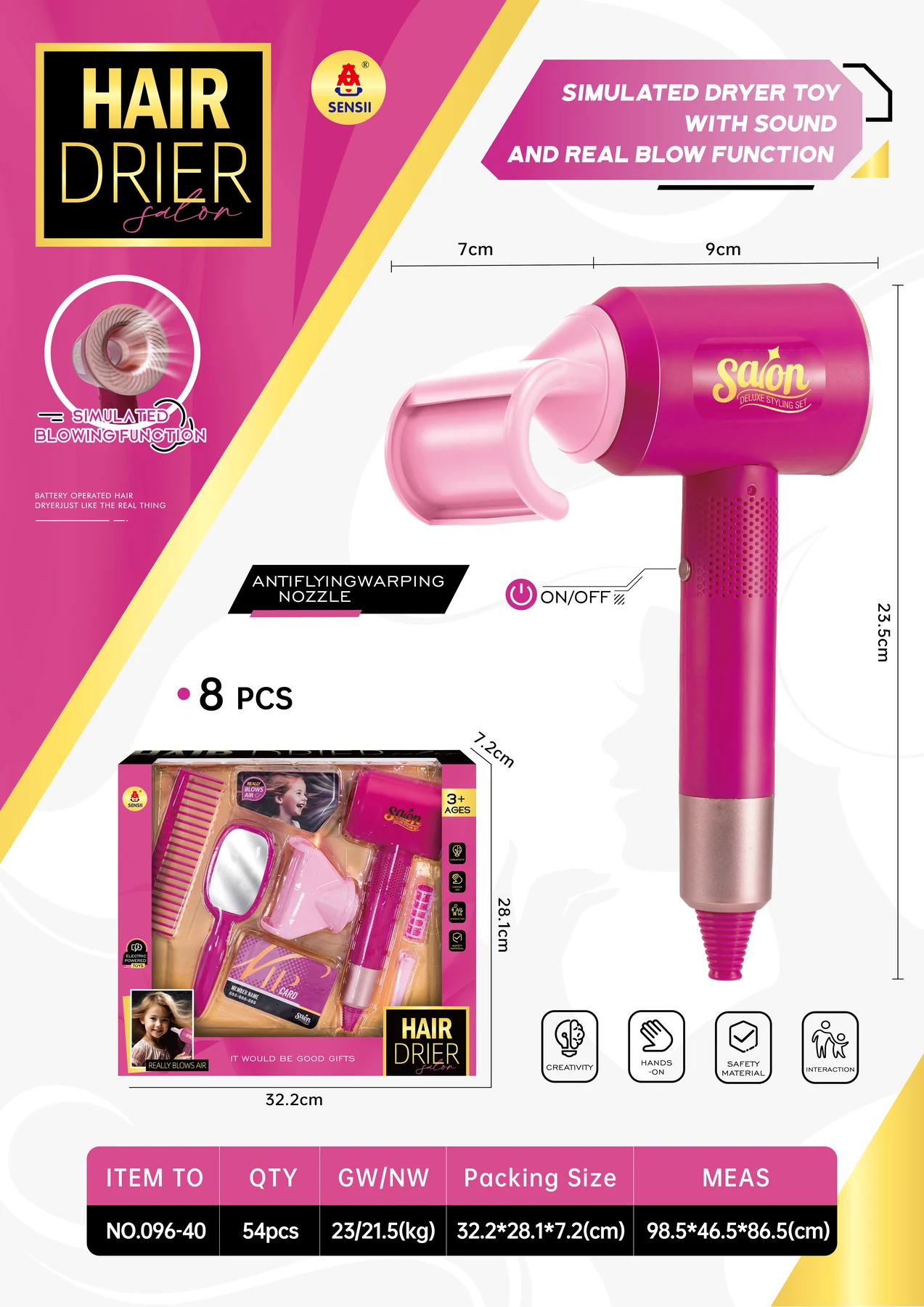 Hair Dryer Play Set