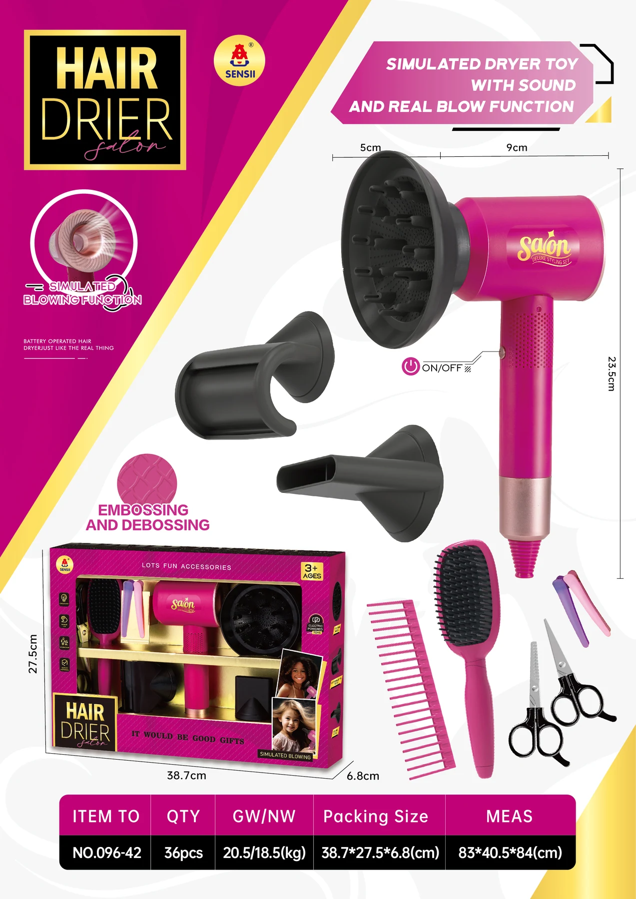 Salon Hair Dryer Play Set