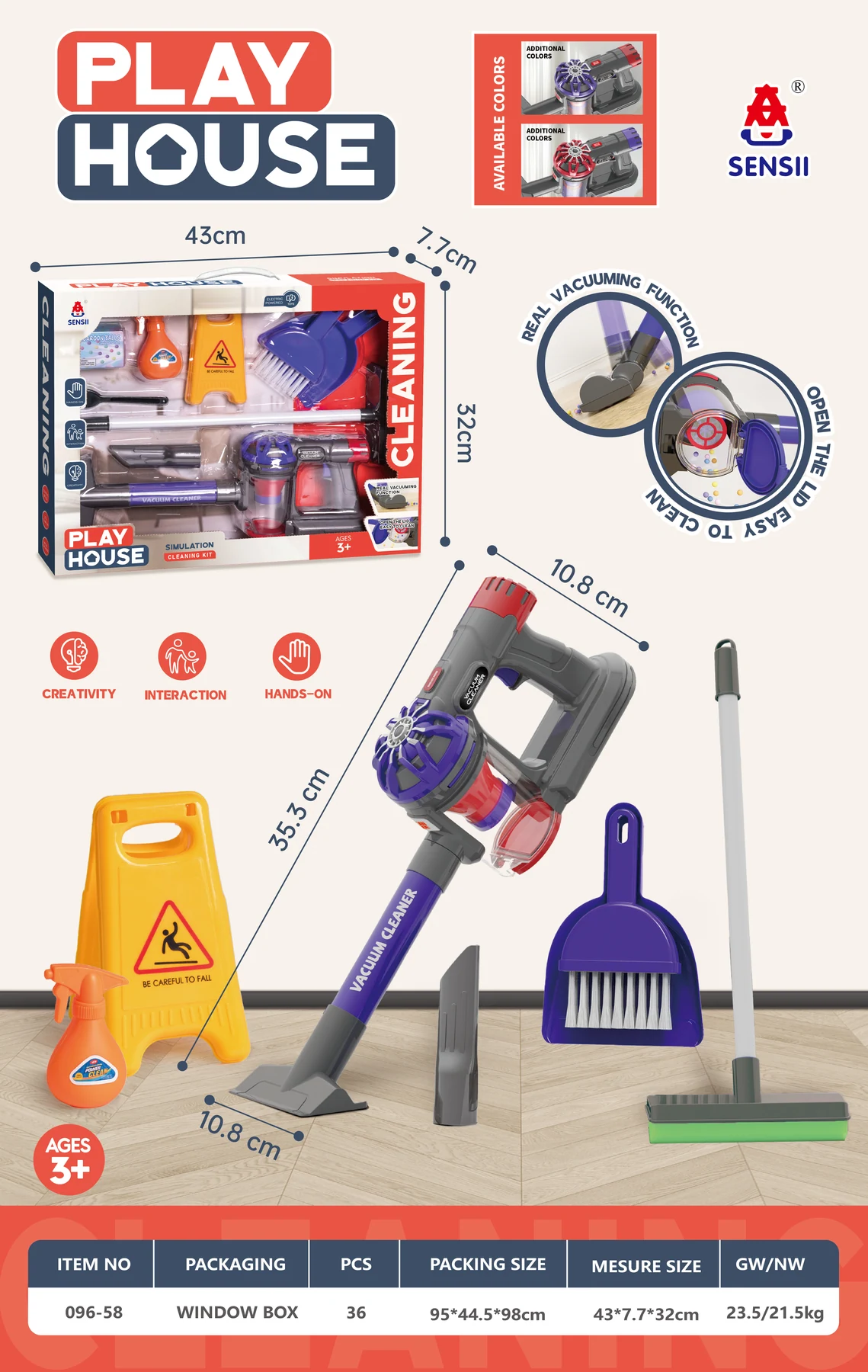 Toy Vacuum Cleaning Set
