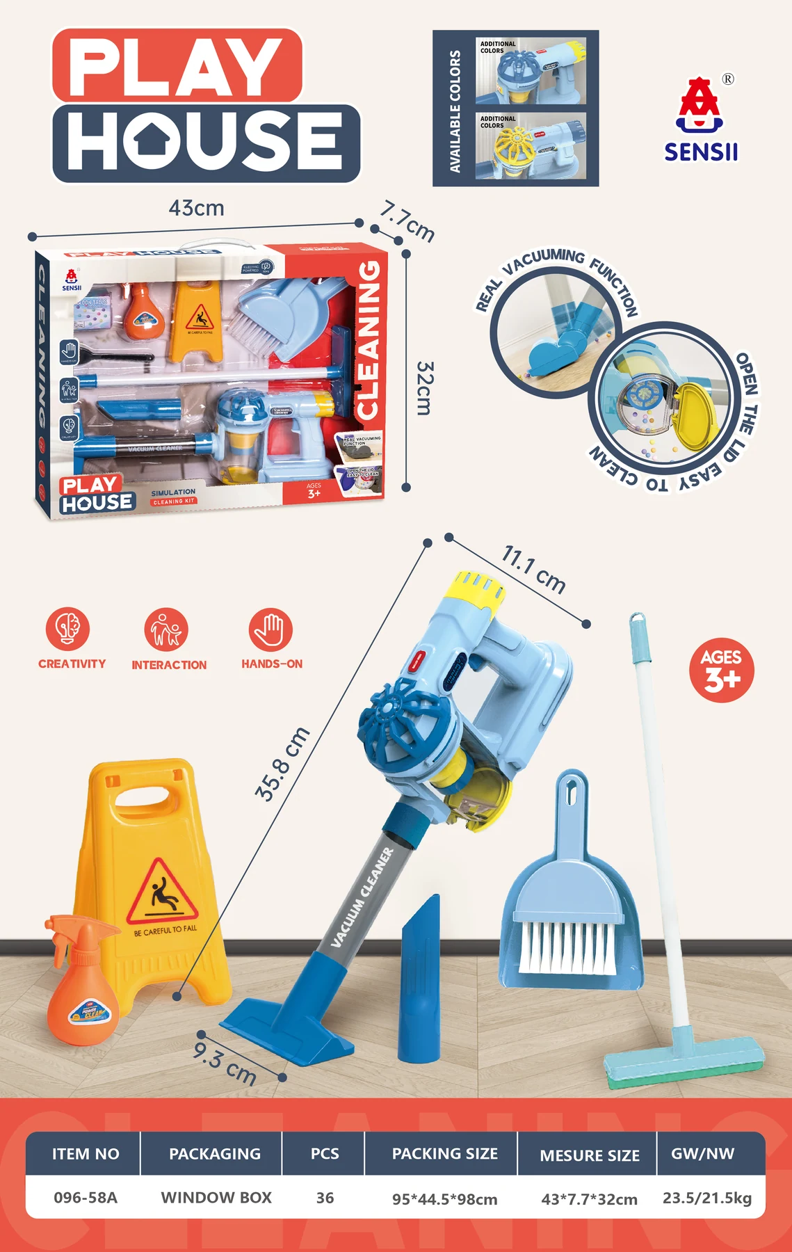 Toy Vacuum Cleaning Set