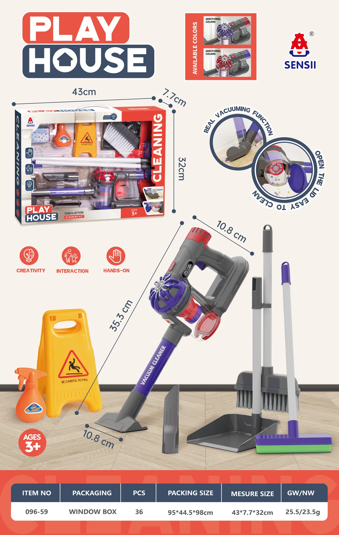 Toy Vacuum Cleaning Set