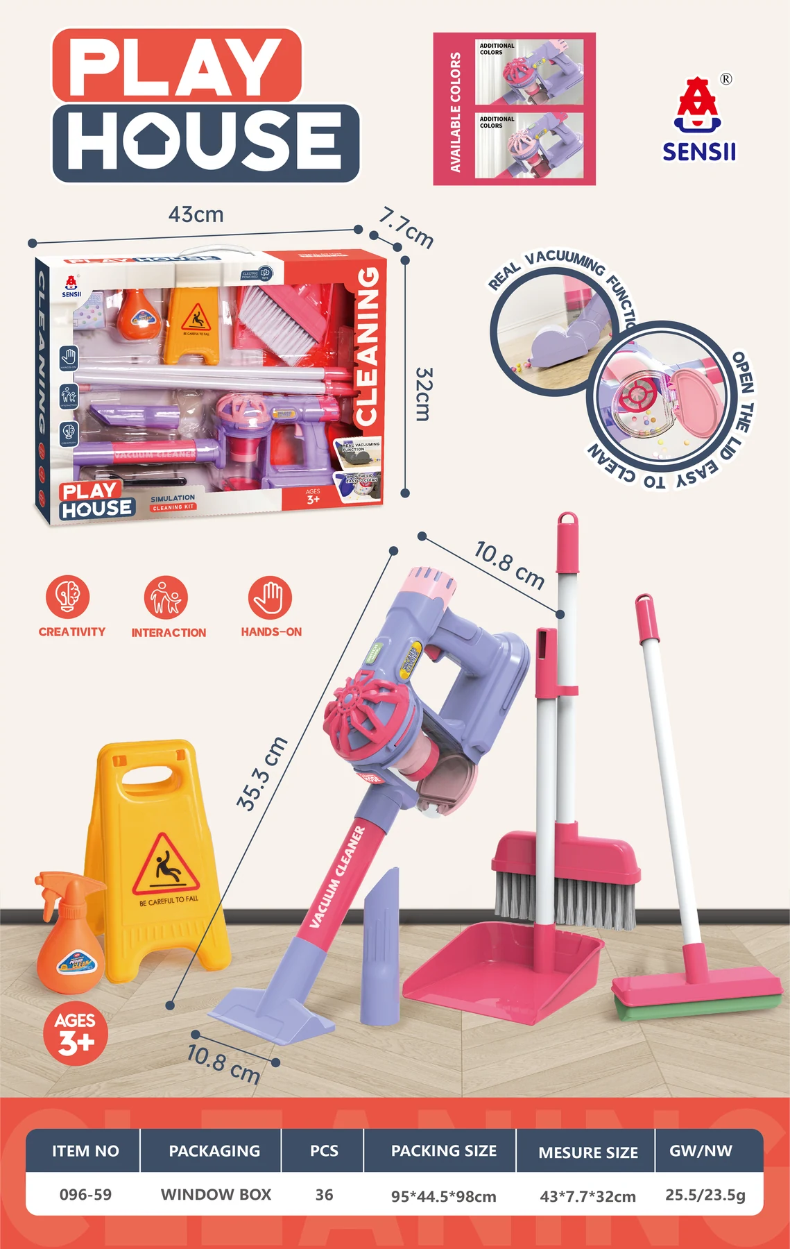 Toy Vacuum Cleaning Set