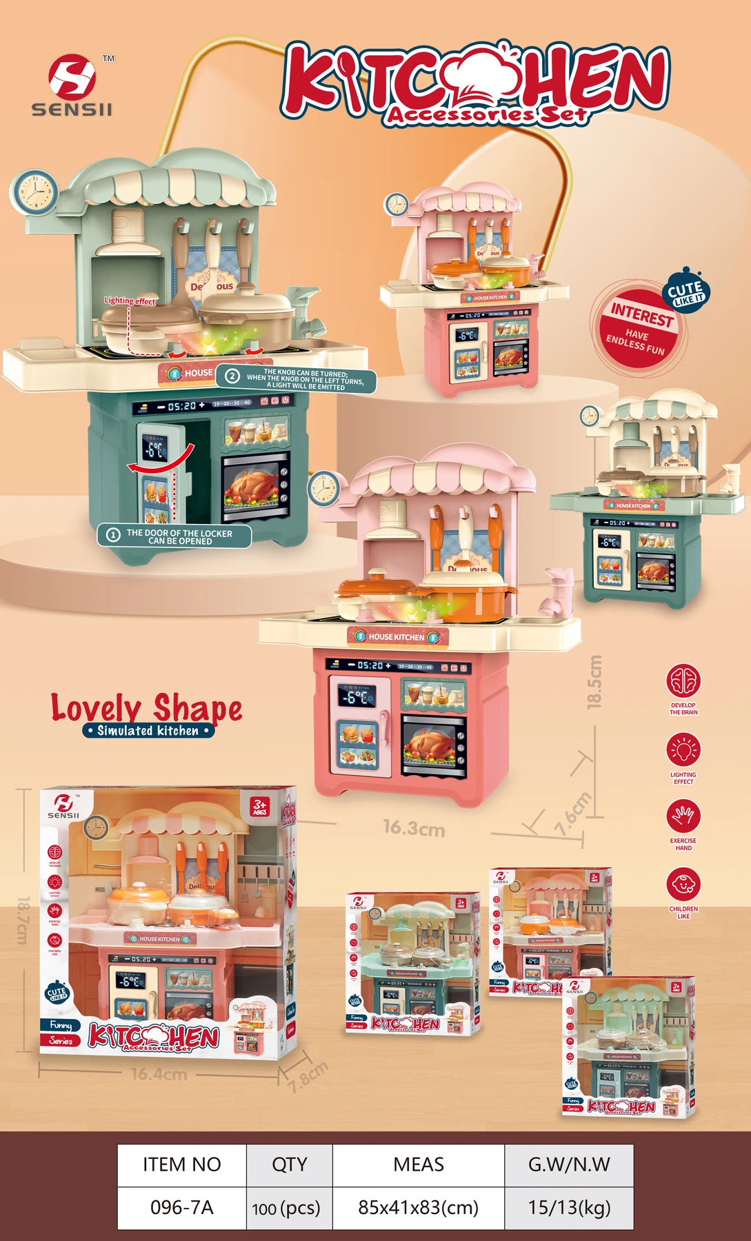 Mini Kitchen Play Set