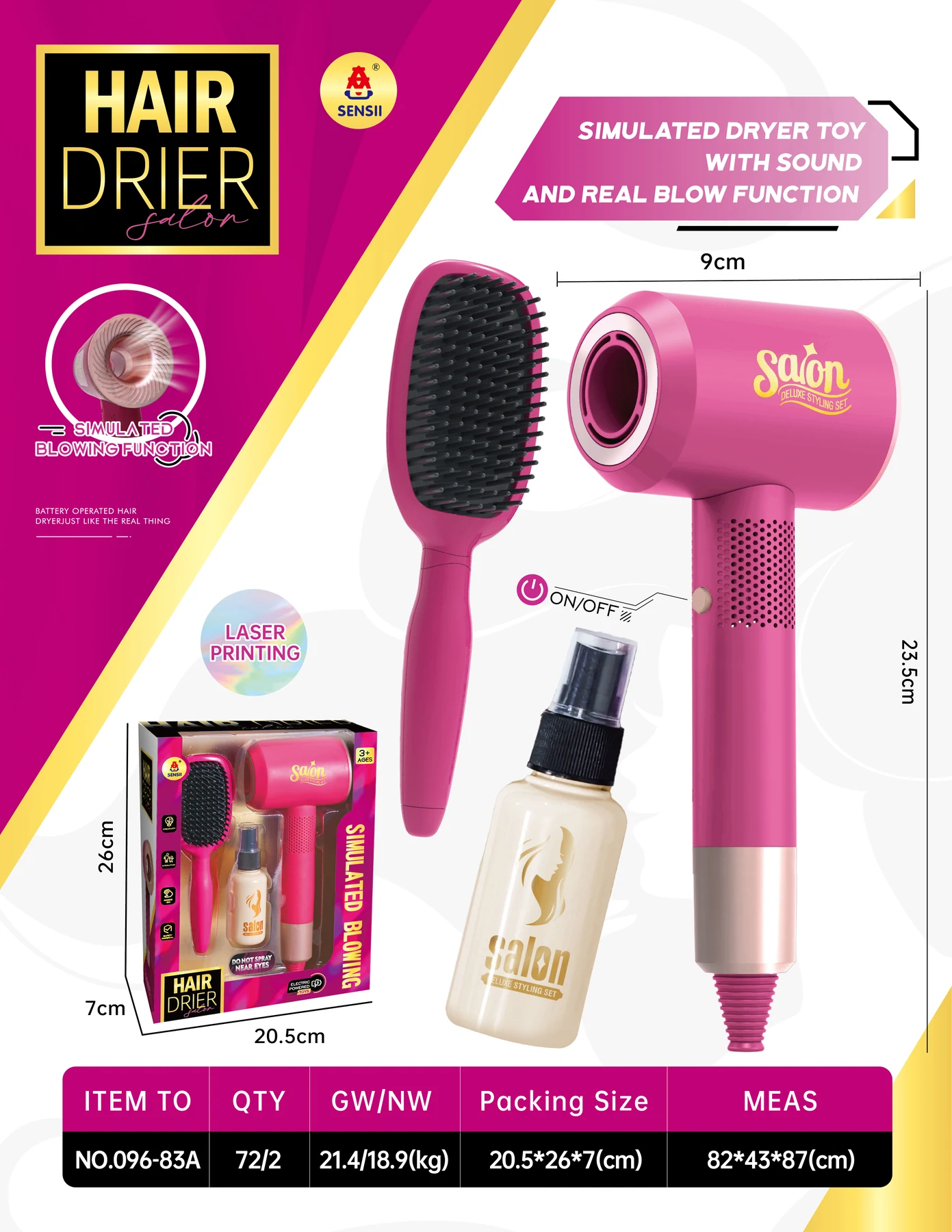 Hair Dryer Play Set